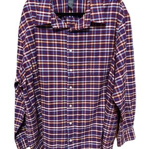 Saddlebred Men's Multicolor Plaid Button Down Shirt 3X